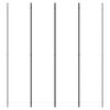 vidaXL Divisorio a 4 Pannelli Bianco 200x220 cm Tessuto