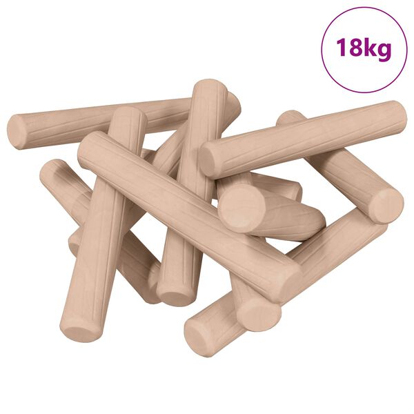 vidaXL Dowel in legno 24000 pcs Marrone Legno massello