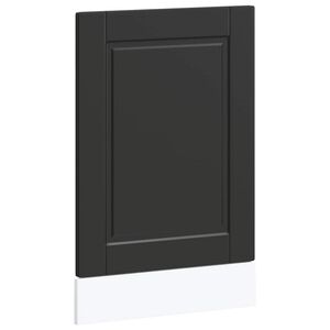 vidaXL Pannello Lavastoviglie Porto Nero 45x1,5x67 cm in Truciolato