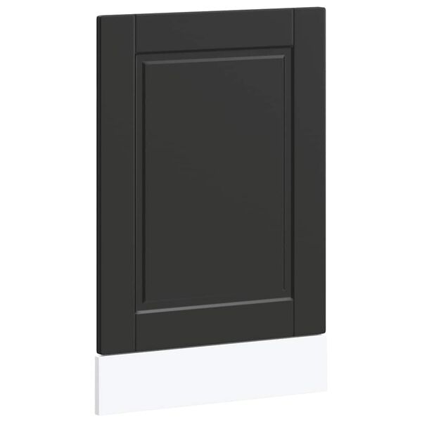 vidaXL Pannello Lavastoviglie Porto Nero 45x1,5x67 cm in Truciolato