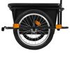 vidaXL Rimorchio Bicicletta Nero 50 L