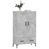 vidaXL Credenza Grigio Cemento 69,5x31x115 cm in Legno Multistrato