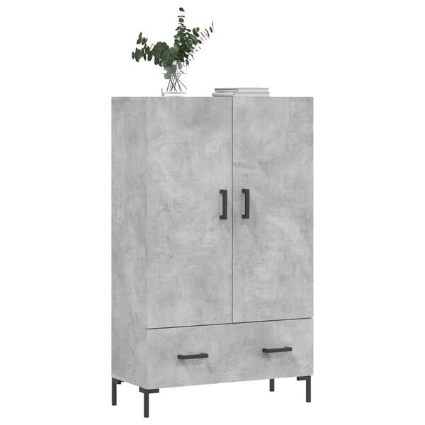 vidaXL Credenza Grigio Cemento 69,5x31x115 cm in Legno Multistrato