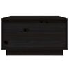 vidaXL Tavolino da Salotto Nero 55x56x32 cm in Legno Massello di Pino