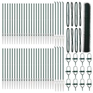 vidaXL Recinzione in rete saldata con punte 100 x 1,4 m (L x A)