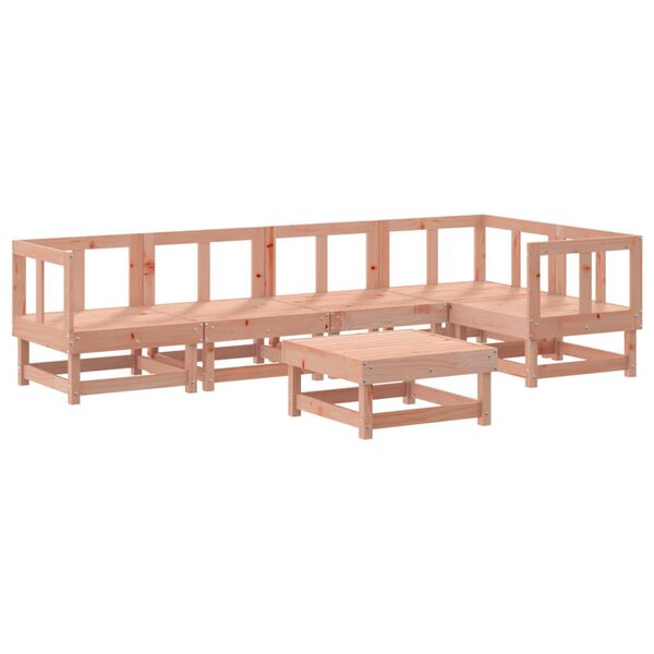 vidaXL Set Salotto da Giardino 6 pz in Legno Massello di Douglas