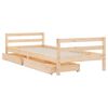 vidaXL Giroletto per Bambini con Cassetti 90x190cm Legno Massello Pino