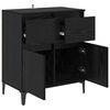 vidaXL Credenza con cassetto Rovere Nero 60 x 35 x 70 cm