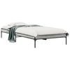 vidaXL Giroletto Grigio Sonoma 75x190cm in Legno Multistrato e Metallo