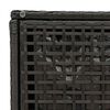 vidaXL Sgabelli Giardino con Cuscini 2 pz Nero 40x40x43 cm Polyrattan