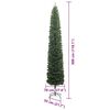 vidaXL Albero di Natale artificiale con 300 LED Verde 300 cm