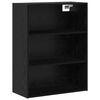 vidaXL Credenza con cassetto Rovere Nero 69,5 x 34 x 180 cm