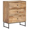 vidaXL Set Credenza 3 pz in Legno di Teak Recuperato
