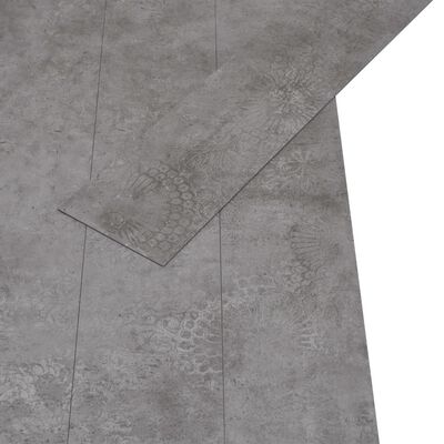 vidaXL Listoni Autoadesivi in PVC 5,21 m² 2 mm Grigio Cemento