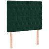 vidaXL Giroletto a Molle con Materasso Verde Scuro 90x190 cm Velluto