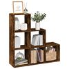 vidaXL Libreria Divisorio 3Ripiani Rovere Fumo 99x29x99cm Truciolato