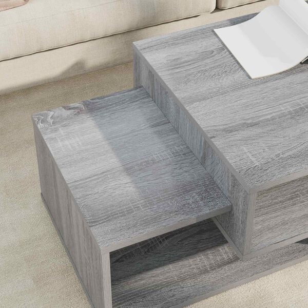 vidaXL Tavolino da salotto Grigio Sonoma 105 x 50 x 32,5 cm