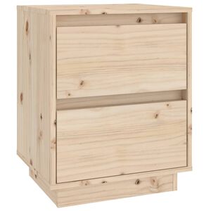 vidaXL Comodino 40x35x50 cm in Legno Massello di Pino