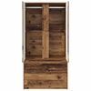 vidaXL Mobile da Bagno con cassetto Legno vecchio 79,5 x 49 x 156 cm