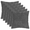 vidaXL Federa 6 pz HEERLEN Grigio Scuro 40 x 40 cm