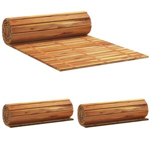 vidaXL Sentiero del Giardino 3 pz Naturale 200 x 50 cm