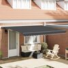 vidaXL Tenda Retrattile Antracite 400 &times; 300 cm Alluminio e Tessuto