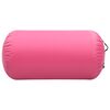 vidaXL Rullo da Ginnastica Gonfiabile con Pompa 120x75 cm in PVC Rosa