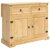 vidaXL Carrello da Cucina 2 pcs Cera di Miele 112 x 70 x 91,5 cm