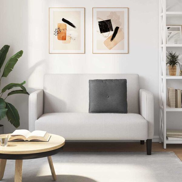 vidaXL Cuscino per Schiena Grigio scuro 50 x 45 cm Tessuto in Cords