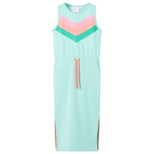 vidaXL Abito da Bambina con Coulisse Menta Chiaro 116