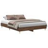 vidaXL Giroletto senza Materasso Rovere Marrone 140x200 cm Truciolato