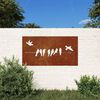 vidaXL Decorazione Muro da Giardino 105x55 cm Uccello Acciaio Corten