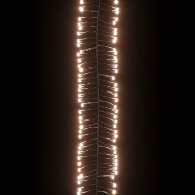 vidaXL Gruppo Stringa LED con 3000 Luci LED Bianco Caldo 23 m PVC
