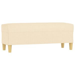 vidaXL Panca Crema 100x35x41 cm in Tessuto