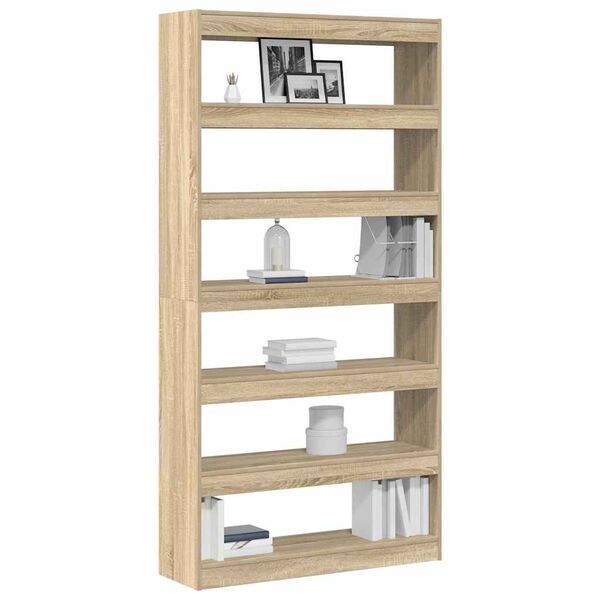 vidaXL Armadio per Libri Rovere Sonoma 100 x 30 x 198 cm