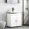 vidaXL Set di Armadi da Bagno TULUM Bianco 60 x 34 x 63 cm