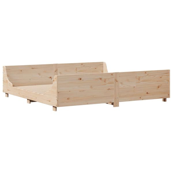 vidaXL Letto senza Materasso 180x200 cm in Legno Massello di Pino