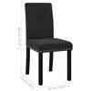 vidaXL Sedie da Pranzo 2 pz Nere in Velluto