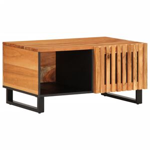 vidaXL Tavolino da Salotto 80x51x40 cm in Legno Massello di Acacia