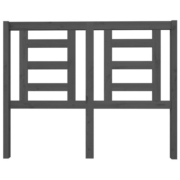 vidaXL Testiera per Letto Grigia 126x4x100cm in Legno Massello di Pino