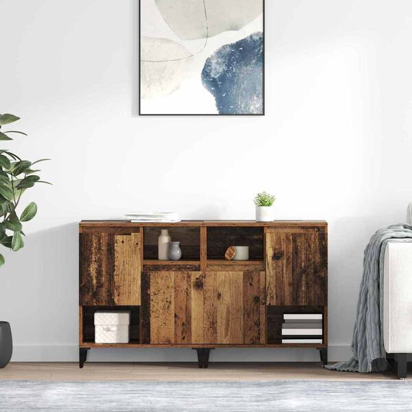 vidaXL Sideboards 2 pcs Legno vecchio 60 x 35 x 70 cm