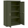 vidaXL Armadio 2 pcs Verde oliva 90 x 40 x 140 cm Acciaio
