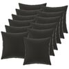 vidaXL Cuscino con cuscino HEERLEN 12 pz Nero Poliestere
