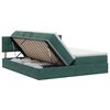 vidaXL Letto con Contenitore con testiera 2 pz Verde Scuro