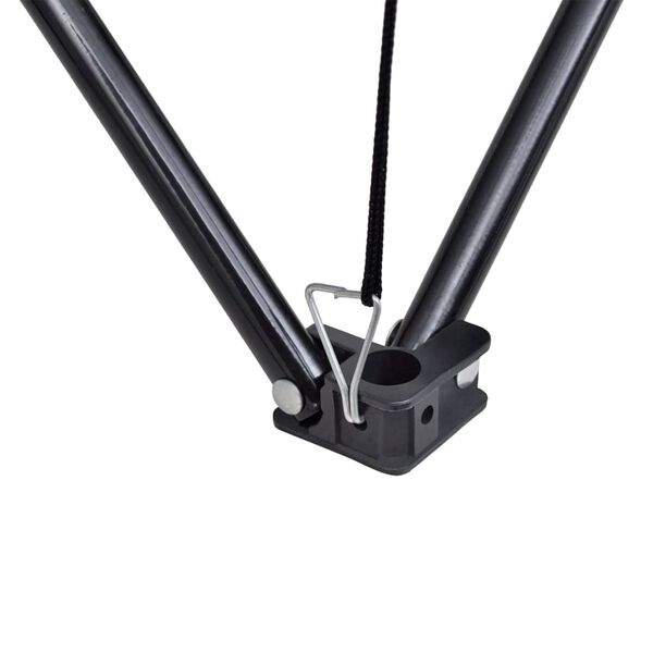 vidaXL Tavolo Pieghevole da Campeggio Grigio