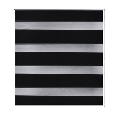 vidaXL Tenda Oscurante a Rullo a Zebra 50 x 100 cm Nera