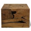 vidaXL Tavolino da Caffè in Autentico Legno di Teak 50x50x35cm Marrone