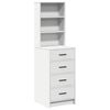 vidaXL Credenza con cassetto Bianco 40 x 41 x 135 cm Legno multistrato
