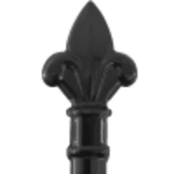 vidaXL Cancello a Doppia Anta con Punte in Acciaio 3x1,75cm Nero