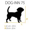 Ferplast Gabbia per Cani Dog-Inn 75 77,4x48,5x54,6 cm Grigia